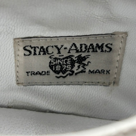 Stacy Adams Shoes White Leather Tag Size 11D - Picture 6 of 11